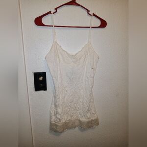 NWT Maurices Off White Sheer Camisole S